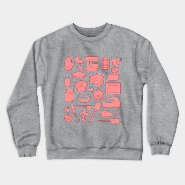 Baking Pink Crewneck Sweatshirt by Abbilaura